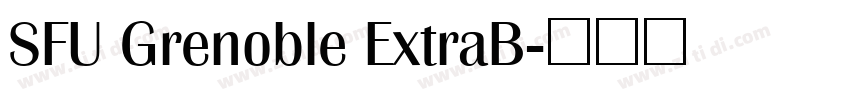 SFU Grenoble ExtraB字体转换